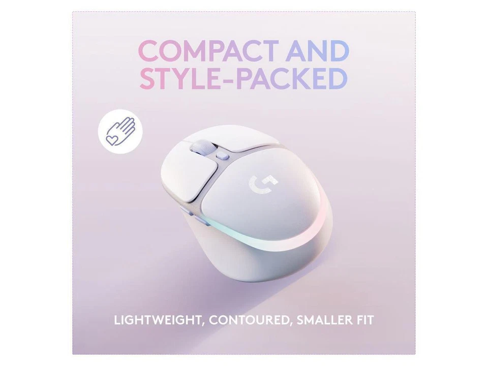 Logitech G705 Wireless Gaming Mouse, Customizable LIGHTSYNC RGB Lighting, Lights - Image 3 of 4