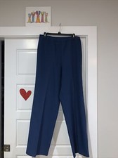 Vintage 80s Levi Strauss  Co. Teal Blue Pants Sz 34 20w Straight Elastic