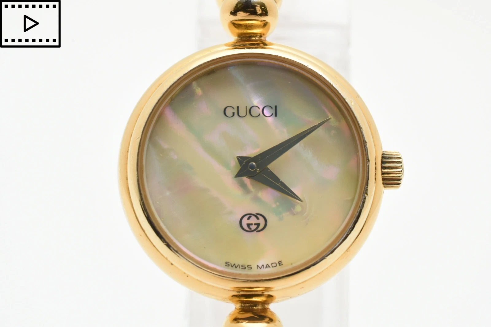 Montre femme vintage [PRESQUE COMME NEUVE] GUCCI 2700 L cadran coque bracelet quartz doré JAPON