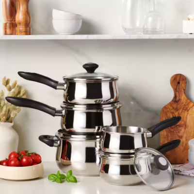 Lagostina Ticino 18/10 Stainless Steel Cookware Set Oven Safe