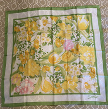Avon SM Kent Flowered Fashion Scarf - 26" x 26" - Unused - 1980's