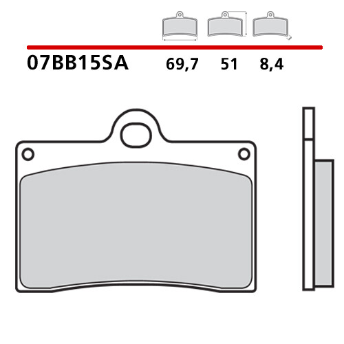 Paire Plaquettes de Frein Avant BREMBO Ducati 888 Superbike Road 888 94> - Photo 1/7