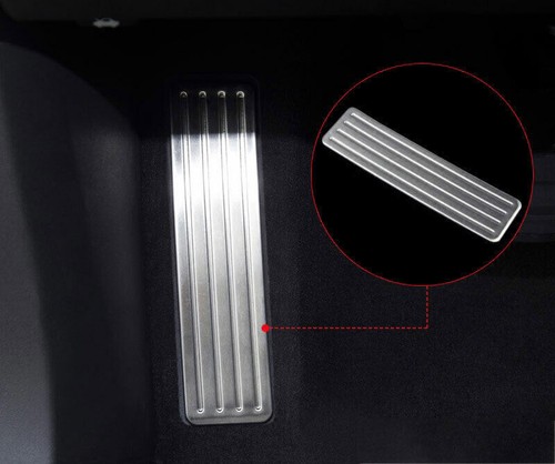 Fit For 2016-2020 Cadillac XT5 Silver Titanium Car Footrest Pad Pedal Cover Trim - Foto 3 di 7