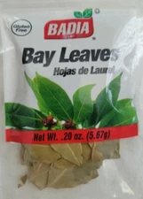 Badia Whole Bay Leaves .20oz Gluten Free! Hojas De Laurel