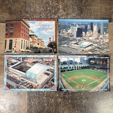 4 Vtg Postcards Houston Texas ENRON FIELD minute maid Astros Baseball BALLPARK
