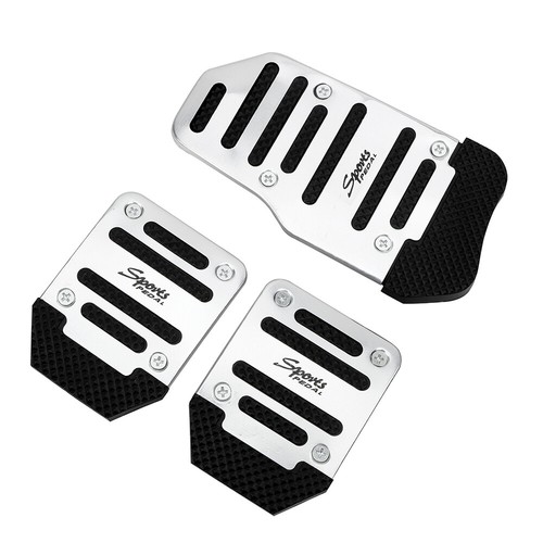 Set Robust Silber Universal Pedale Pad Abdeckung Auto Innenraum Deko Autozubehör - Bild 5 von 8