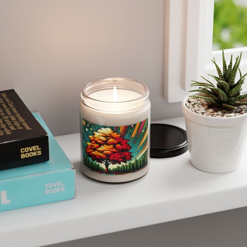 Vela de soja perfumada, esplendor de árbol de otoño de 9 oz en estilo arte pop 10, regalo - Imagen 41 de 47