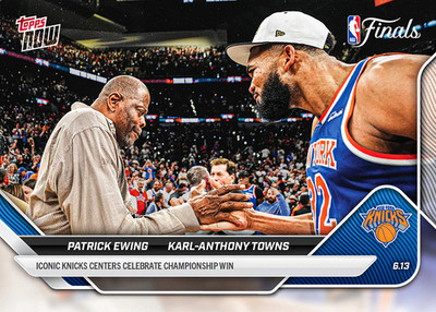 Karl-Anthony Towns Patrick Ewing Iconic Knicks 2025-26 NBA Topps NOW PRESALE 344