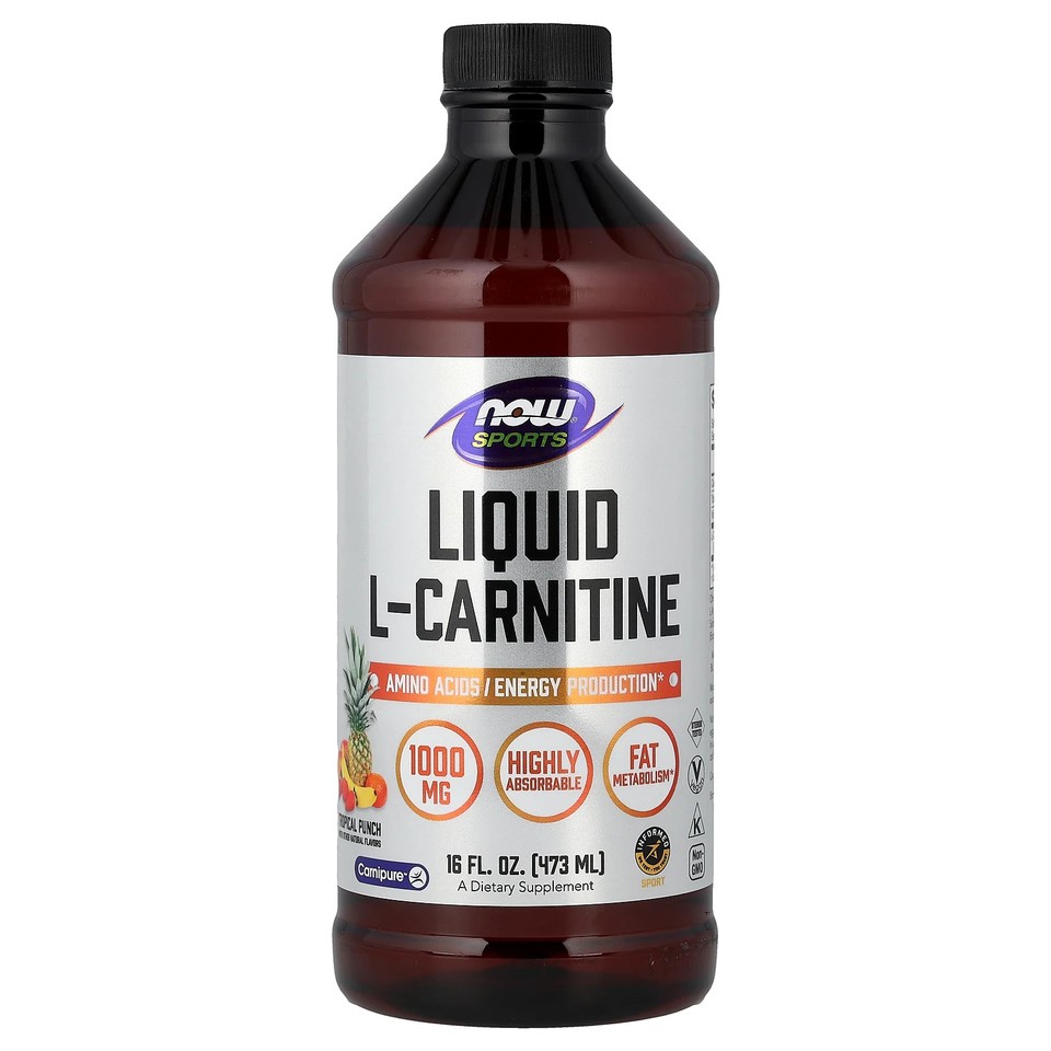 Sports, L-Carnitine Liquid, Tropical Punch, 16 fl oz (473 ml)