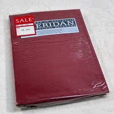 Vintage Sheridan Single Bed Valance Burgundy 90cm x 190cm x 38cm New Old Stock