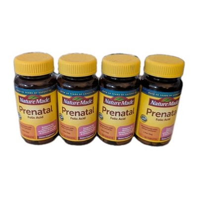 Nature Made Prenatal Multivitamin w Folic Acid 4 pack 50ct  ea 200 Capsule Total