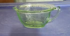 Vintage 1930's Anchor Hocking Princess Green Uranium Depression Glass Creamer
