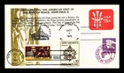 US COVER SAINT FRANCIS OF ASSISI FDC COMBO DUAL CANCEL POPE JOHN PAUL II VISIT
