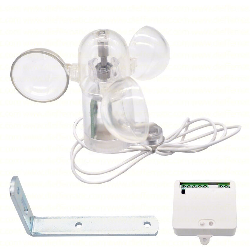 Sensore Vento Anemometro KITZV Contatto Pulito NC NO per Tende Sole