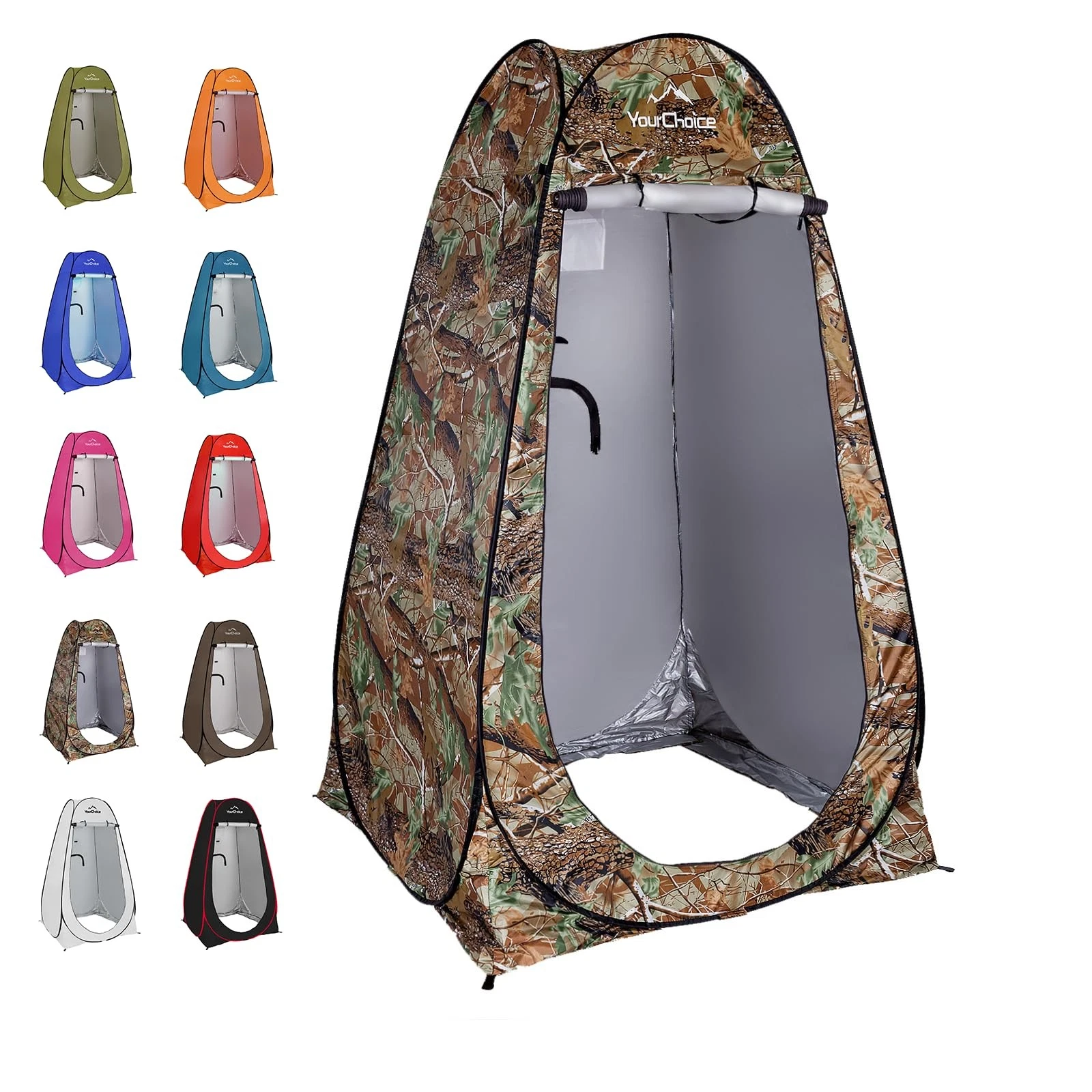 Pop Up Privacy Tent, 3.9x3.9x6.2FT Portable Shower Tent for Camping, Waterpro...