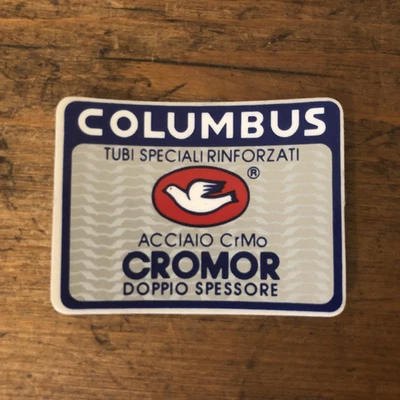 Adesivo tubo sedile NOS Columbus Cromor, originale anni 80, non repro