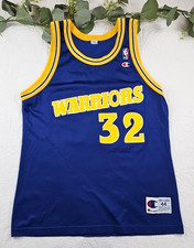 VTG Champion Joe Smith #32 Golden State Warriors Blue Basketball NBA Jersey 44