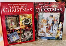 Lot of 2 Heartfelt Holidays  Season for Stitching Books Better Homes Gardens