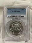GRADED 1942 Walking Liberty Half Dollar PCGS MS64 Silver American Coin