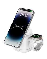 3 in 1 Foldable Wireless Charging Station for Apple Devices, Faster Nightstan...