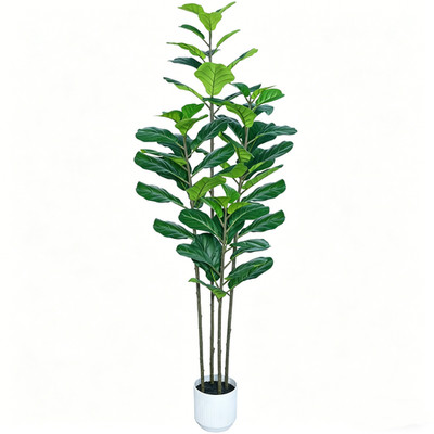 6Ft Artificial Fiddle Leaf Fig Tree Adjustable Branches Housewarming HolidayGift