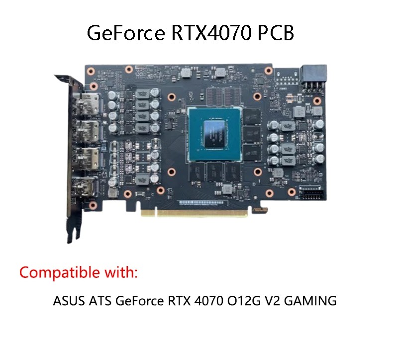 GPU Water Block Use for ASUS ATS GeForce RTX4070 O12G V2 GAMING N-AS4070ATSV2-X 