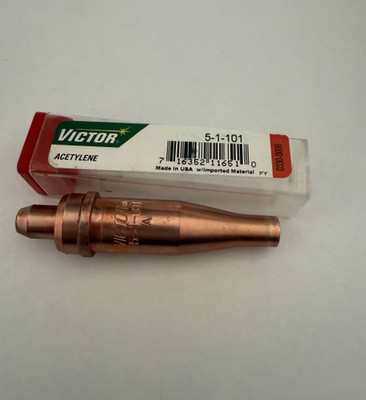 VICTOR Cutting Tip: 1-101 Series, Size 5, For Use With Acetylene, 4 in to 5 in 5