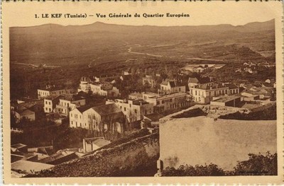 CPA TUNESIEN Le Kef Vue Generale du Quartier Europeen (1103290)