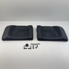 05-12 Porsche 911 997 Cabriolet Rear Seat Set Upper Cushion Leather Black Oem