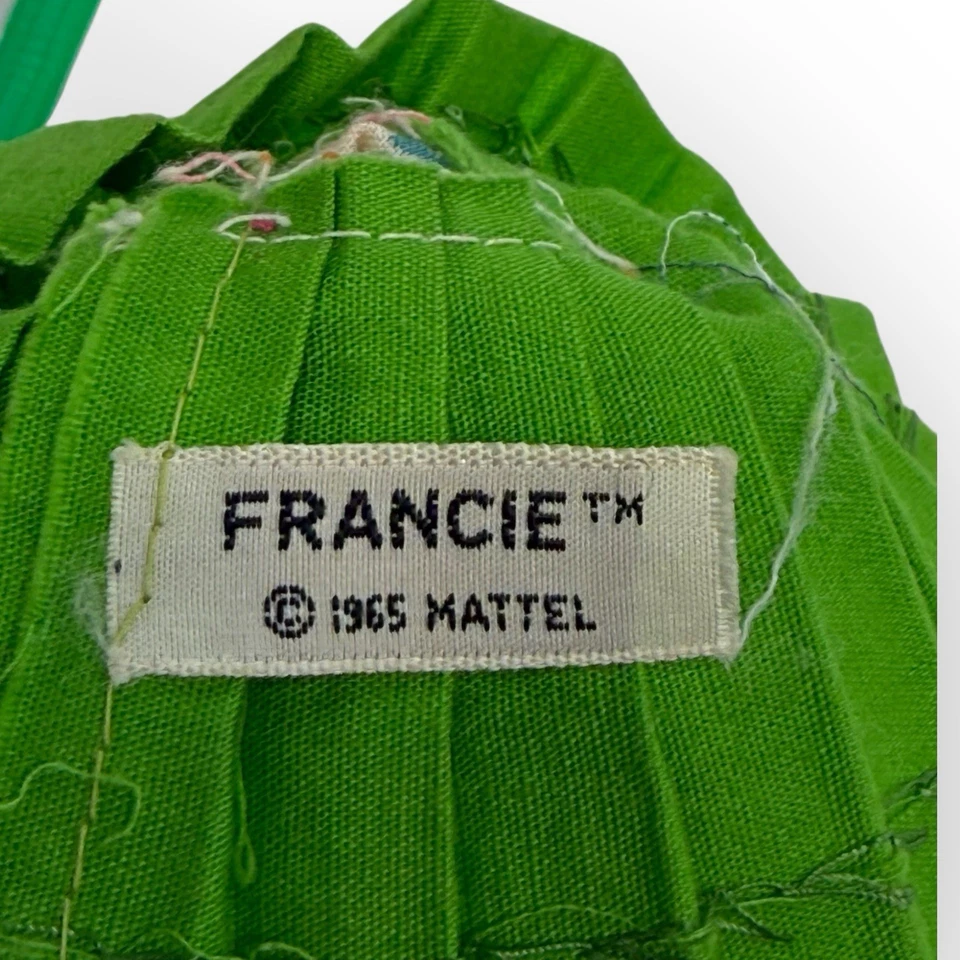 1968 Mattel Barbie Francie Pak Ligeramente Veraniego Conjunto de Vestido con Logotipo Foto 4 de 4