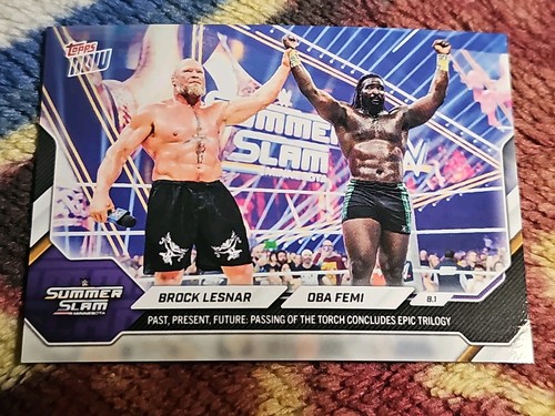 Brock Lesnar / Oba Femi - 2026 WWE Topps NOW® - Card 78 - PR: 5340