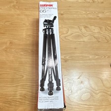Sunpak Pro 66 Aluminum Tripod 65.5in 12lb Pan/Tilt Head w/ Case GoPro