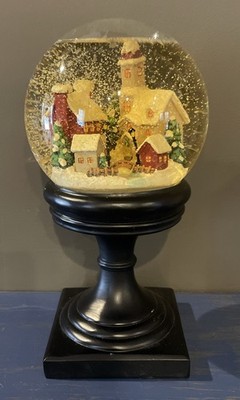 December Home Large Winter Scene Snow Globe Holiday Christmas Decor 11  Tall
