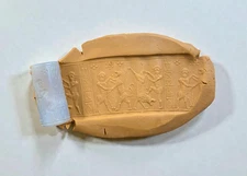 Ancient Near Eastern Style Agate Cylinder Seal – Intaglio Stamp Bead