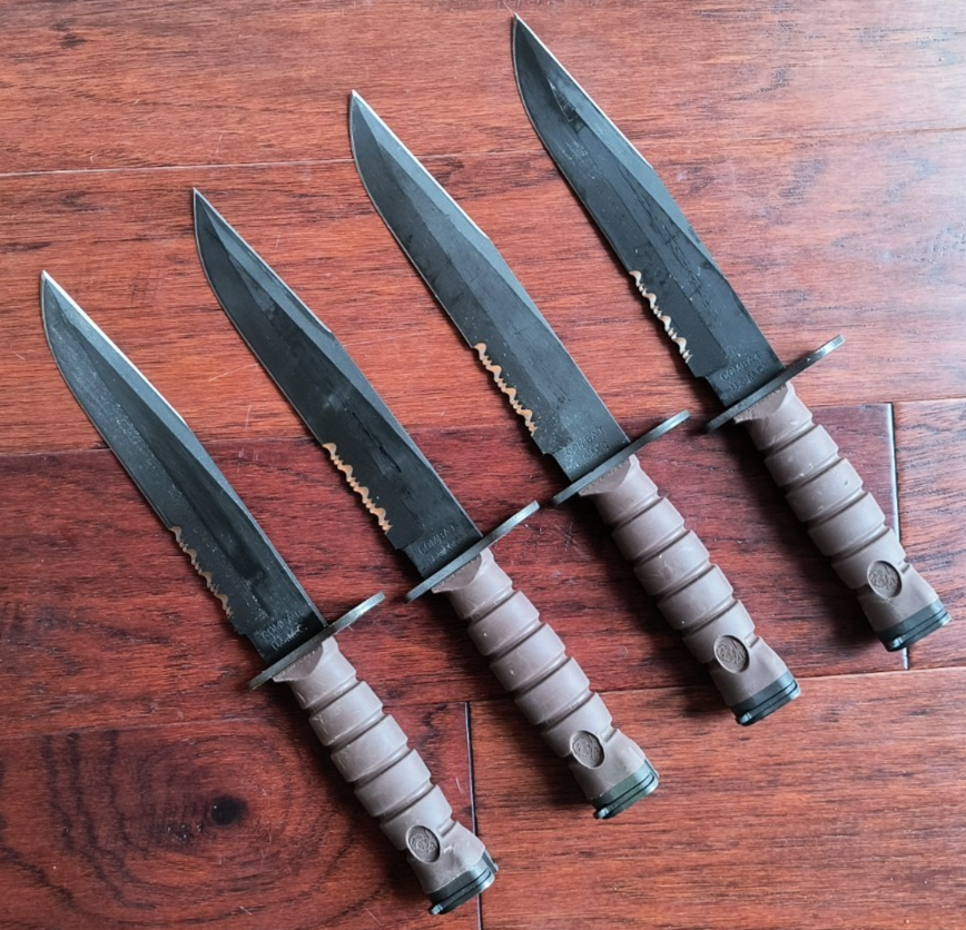 1 Vintage OKC3S Fighting Knife Bayont Genuine USMC Ontario Knife +