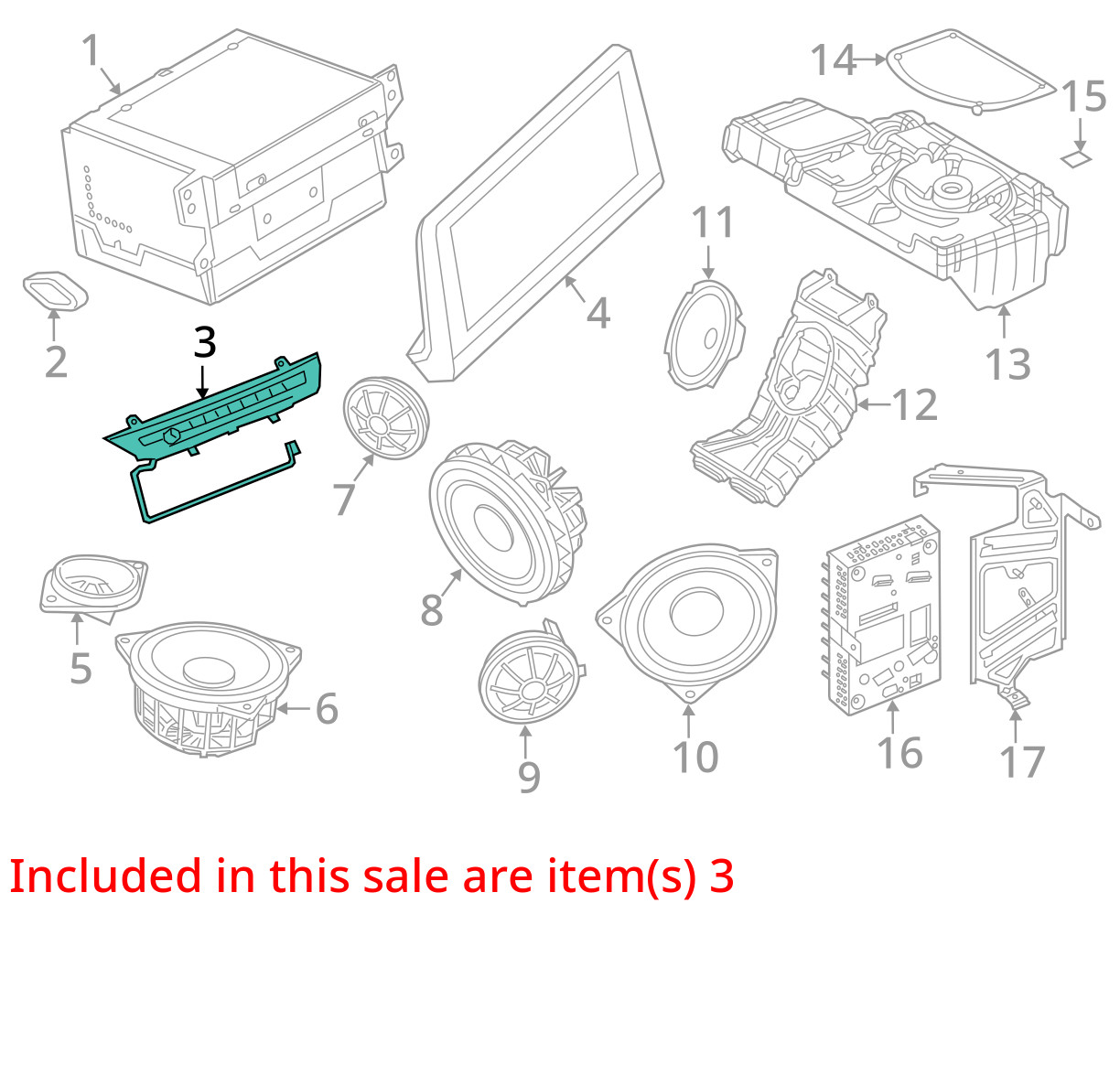 BMW I8 Radio Audio Control Switch Panel Assembly 64116813596 2014 - 2020 OEM