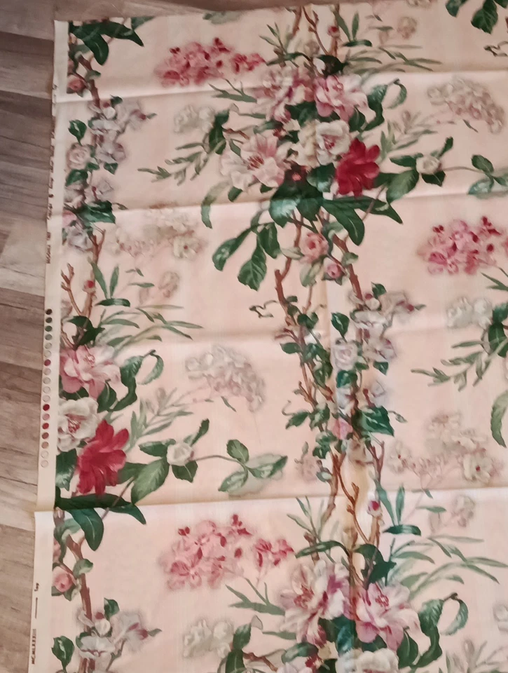 Coupon Tissu d'Éditeur Fleuri Style Anglais  140 x 135 cm  - Photo 2/4