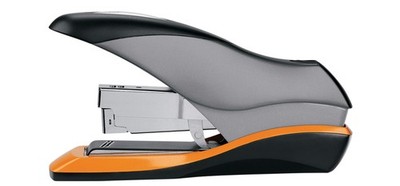 Rexel Heftgerät Optima 70 Heftleistung: 70 Blatt schwarz/silber/orange