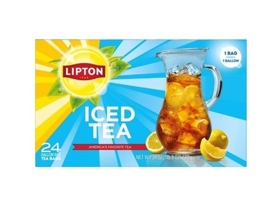 Lipton Iced Black Tea, Gallon Size Tea Bags, 24 Count