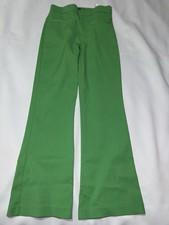 Zara Women s Green Trousers Pants Size US Xs Flare Leg Career Dress