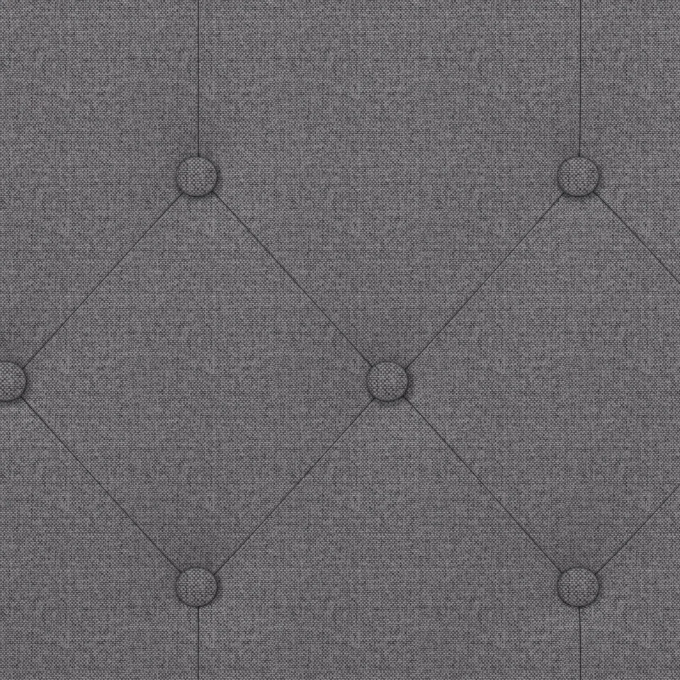 Cabecero Provenza Tapizado Arco Ajustable Mechón Completo/Queen, Gris Glaciar Foto 3 de 4