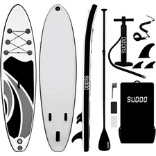 10ft Inflatable Stand Up Paddle Board Fishing Paddleboard, Premium Accessories