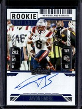 2024 Panini Contenders Javon Baker Rookie Ticket Variation Auto RC VAR #142