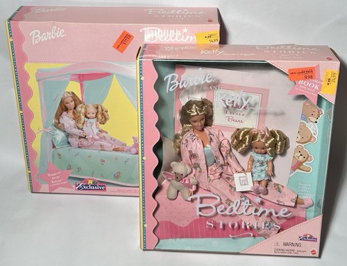 NEW Barbie Bedtime Stories Bed #88843 And Barbie & Kelly Dolls #29426 Toys R Us - Picture 1 of 23