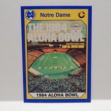 Notre Dame College Football Aloha Bowl Card 66 (B)