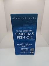 Omega-3 Fish Oil, Triple-Strength, 180 Softgels 1,250 mg per Softgel 