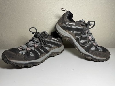 Merrell Alverstone 2 Womens Hiking Shoes Size 9 Charcoal Grey Pink J037056