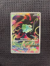 Stamped Pokemon Card Bulbasaur 133/132 MEG Illustration Rare Holo EN NM
