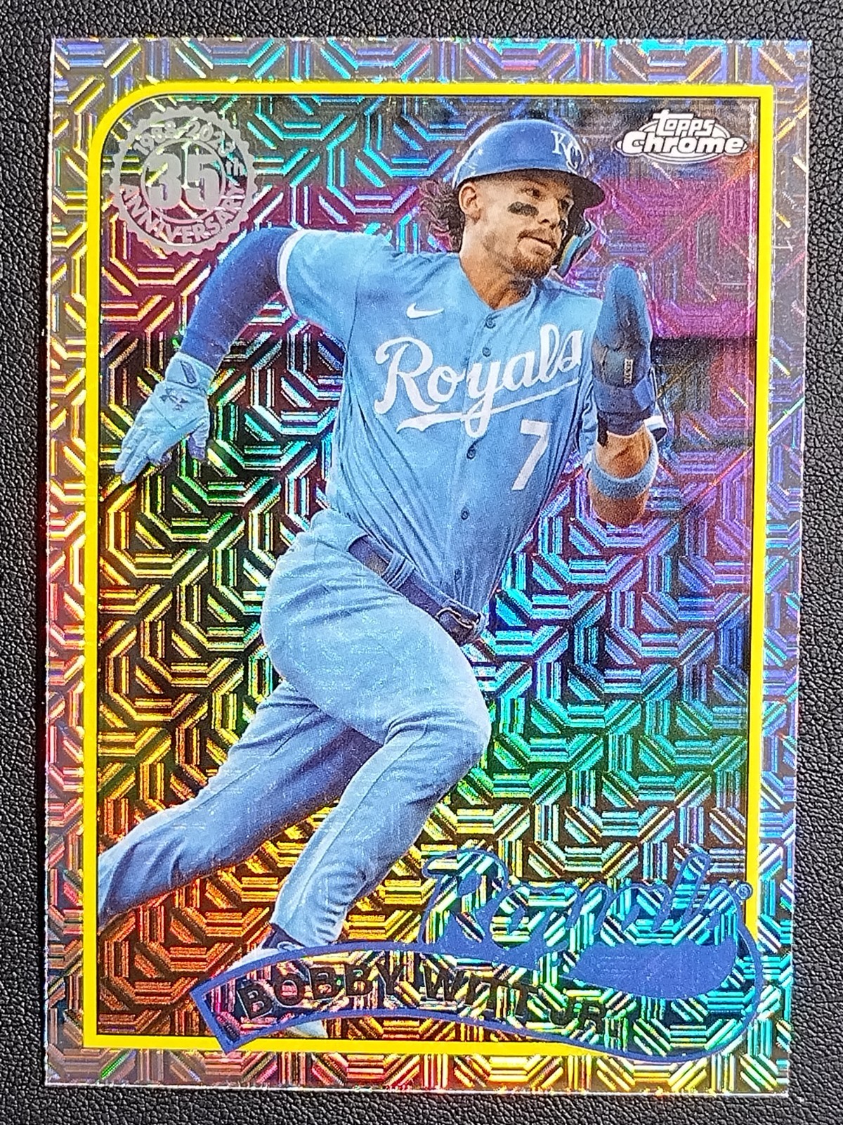2024 Topps Series 1 BOBBY WITT JR Silver Pack Mojo Chrome Refractor Royals