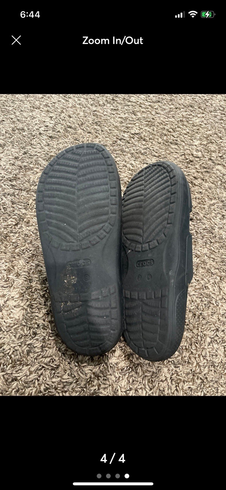 crocs Two Straps, Slide Sandals, Solid Black Wome… - image 4